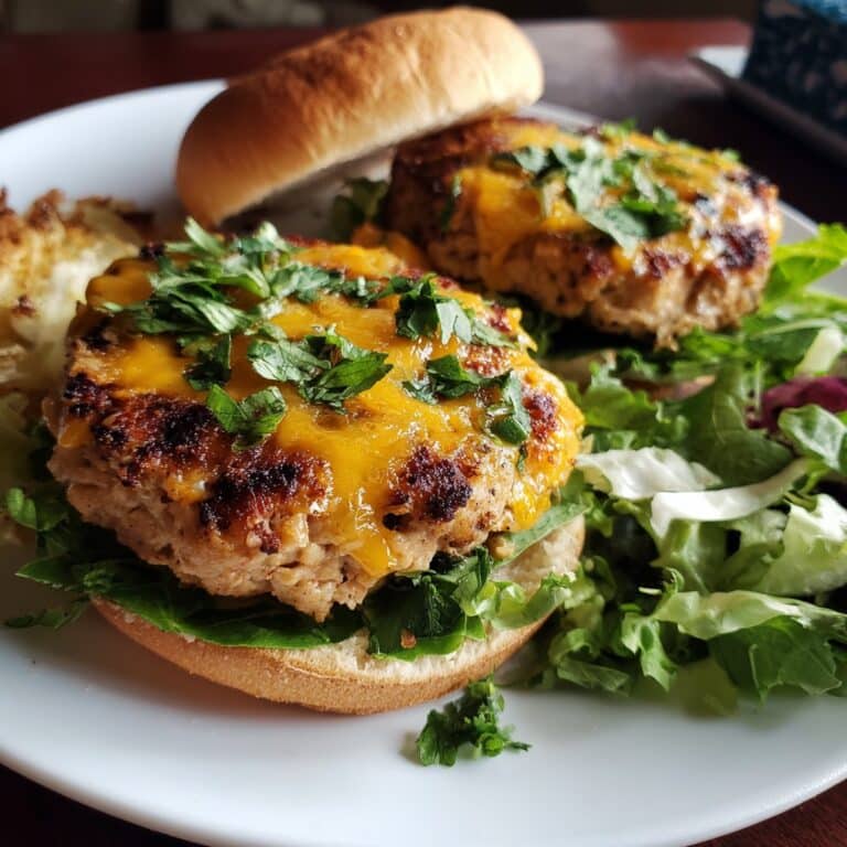 Jalapeño Cheddar Turkey Burgers
