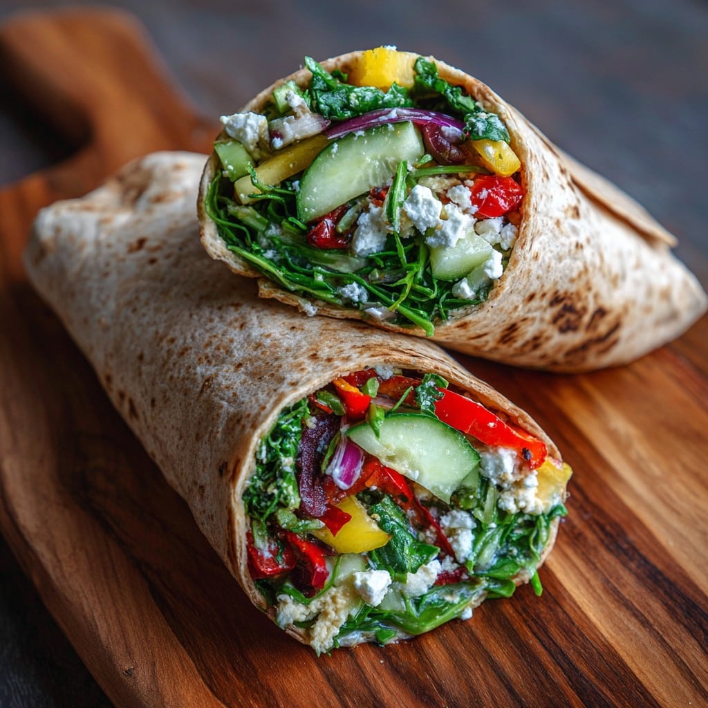 Mediterranean Veggie Wraps