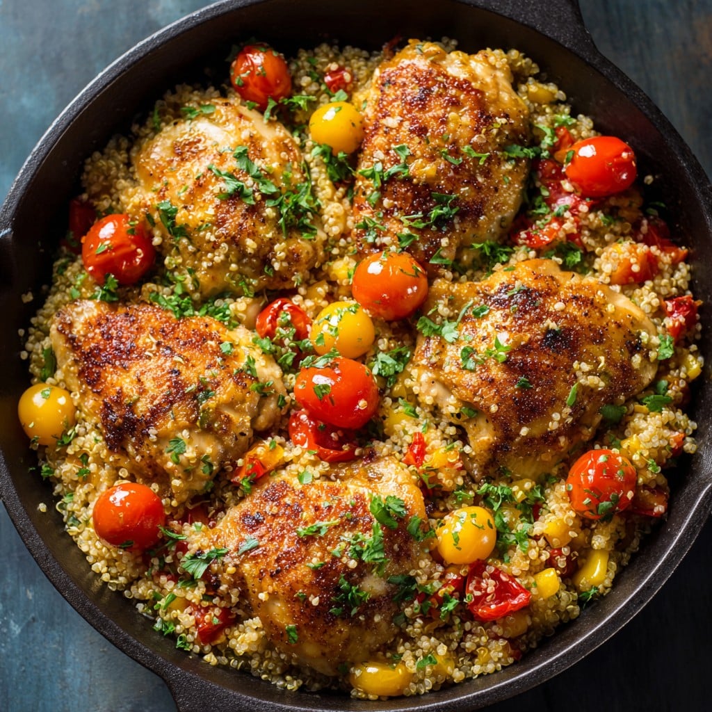 One Pan Chicken And Quinoa