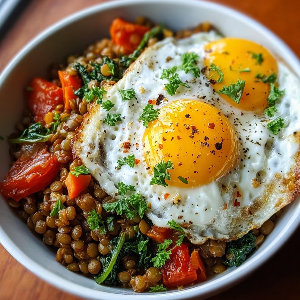 Savory Lentil Breakfast Bowl