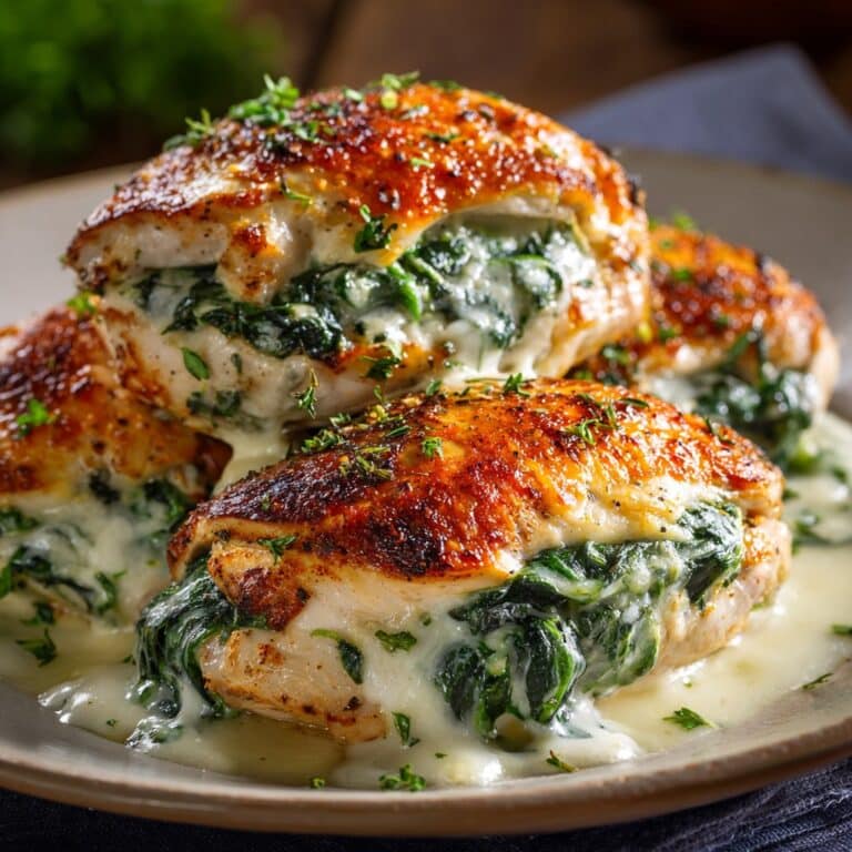 Spinach Stuffed Chicken Breasts