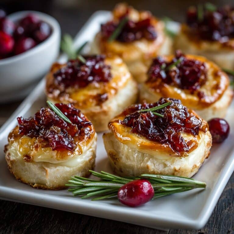 Baked Cranberry Brie Bites