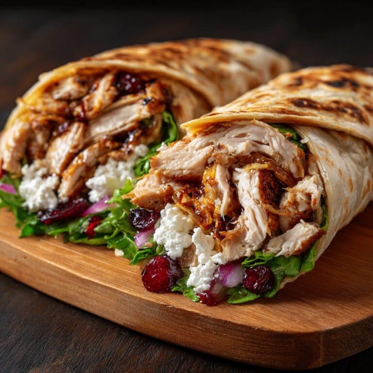 Balsamic Chicken Goat Cheese Wraps