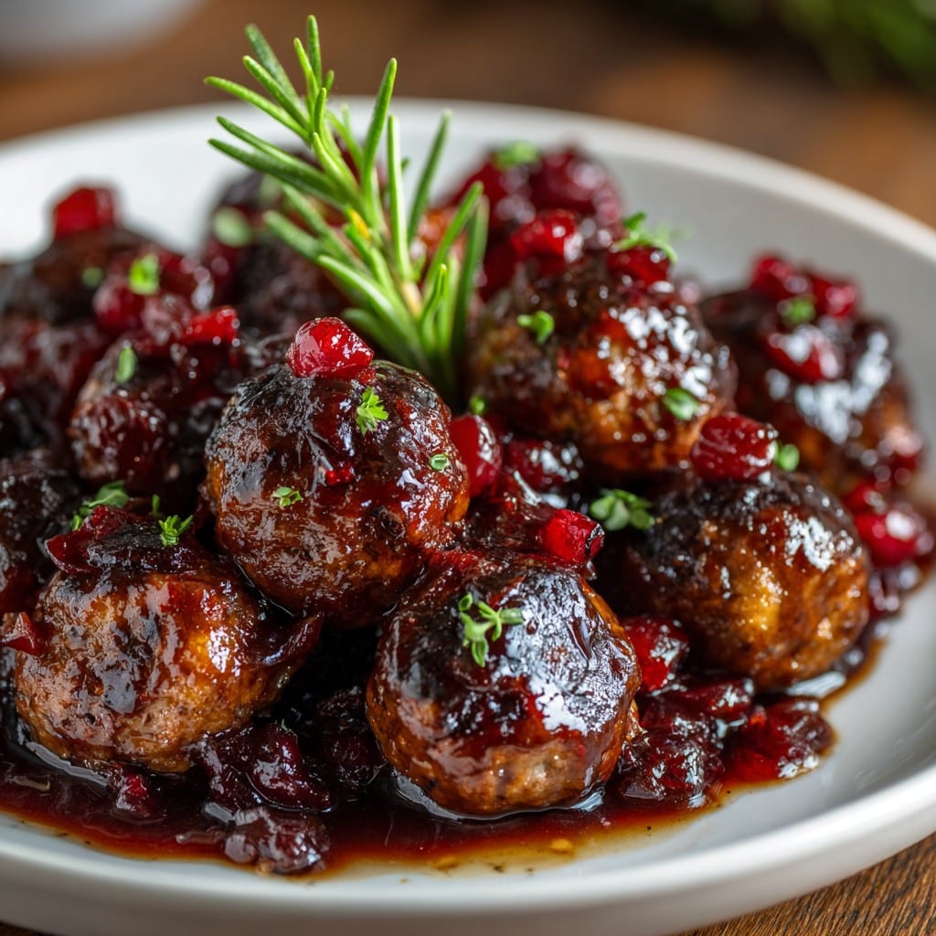 Best Christmas Cranberry Meatballs