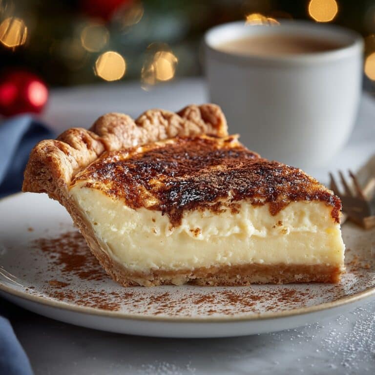 Christmas Eve Cinnamon-Vanilla Custard Pie