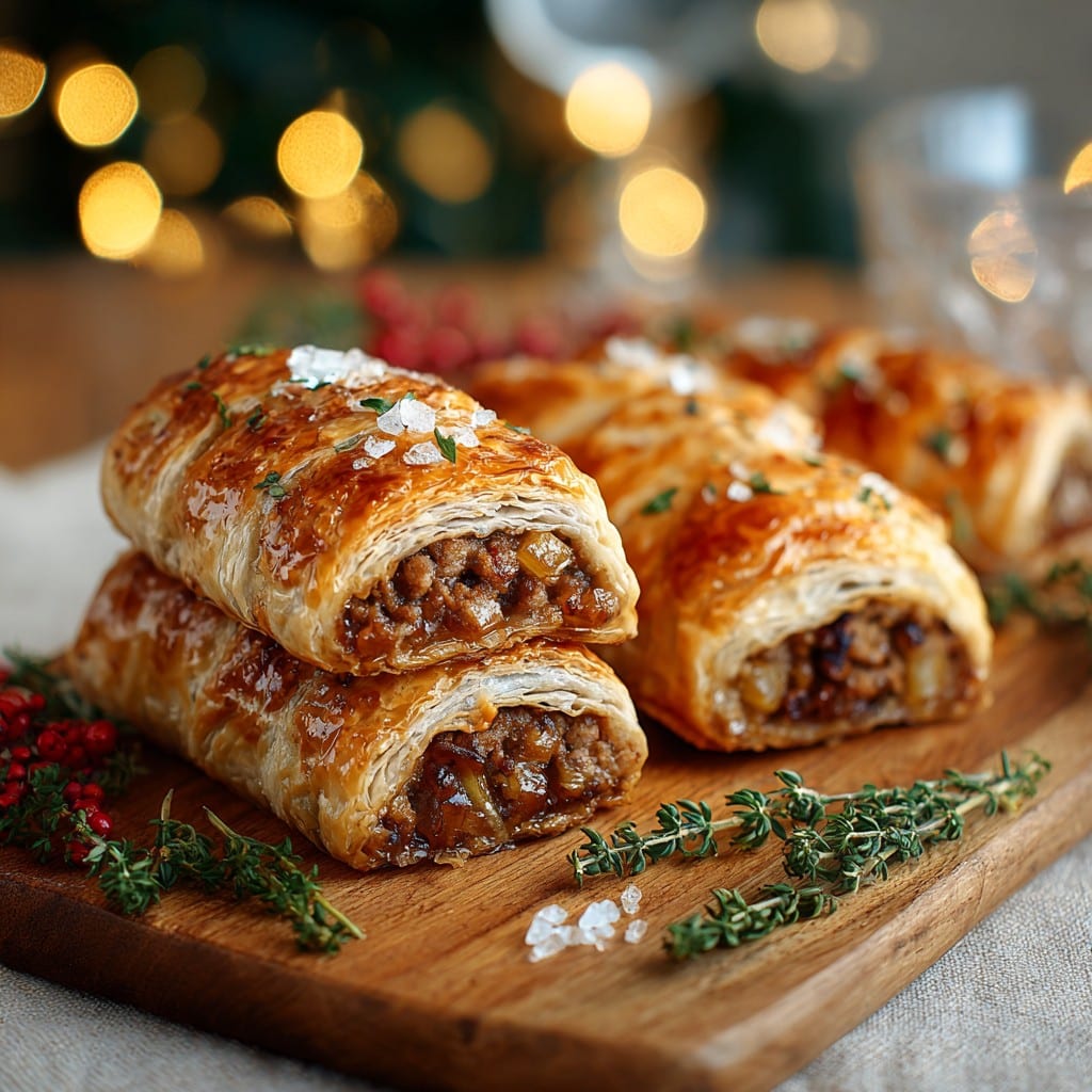 Christmas Sausage Rolls - bitejoyrecipes.com