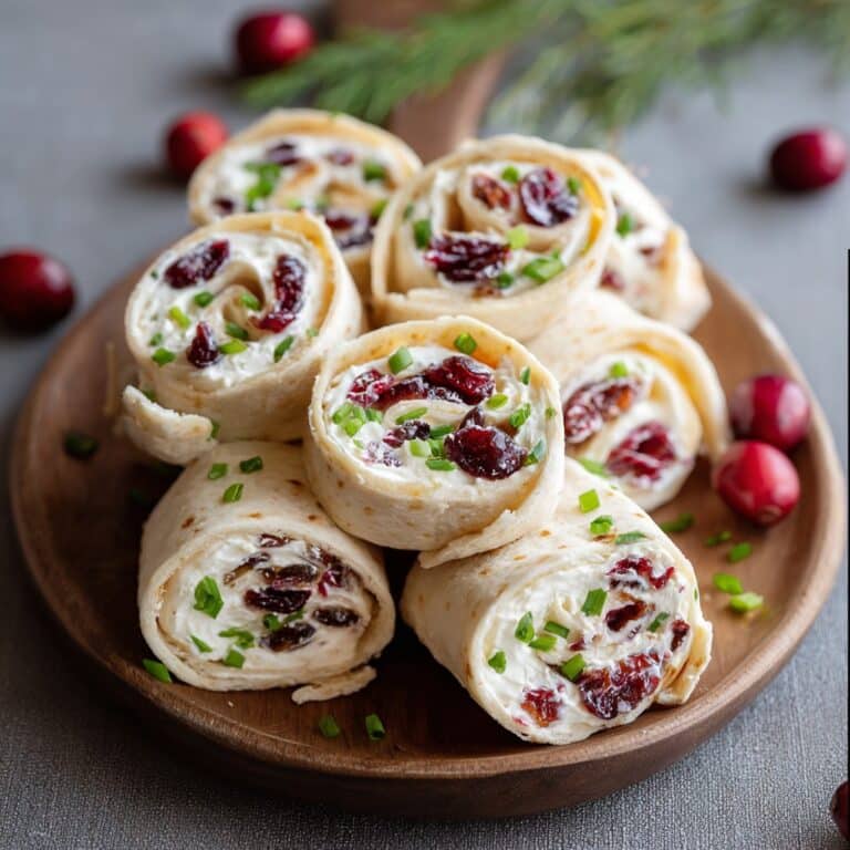 Festive Christmas Cranberry Roll Ups