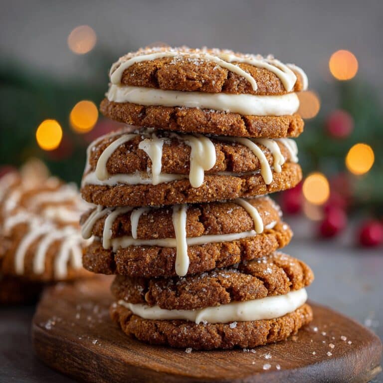 Gingerbread Cheesecake Cookies