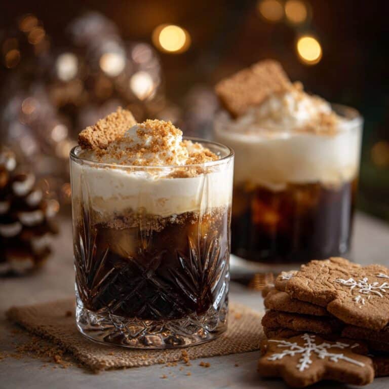 Gingerbread White Russian Holiday Cocktail