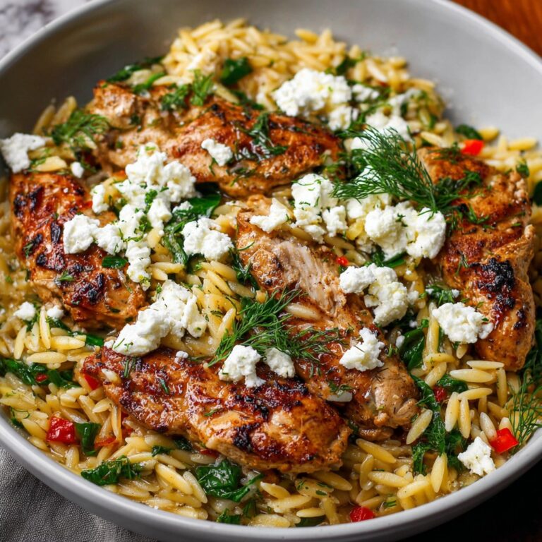 Lemon-Feta Chicken and Orzo