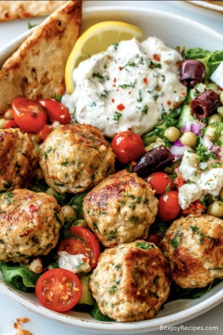 Mediterranean Chicken Meatballs