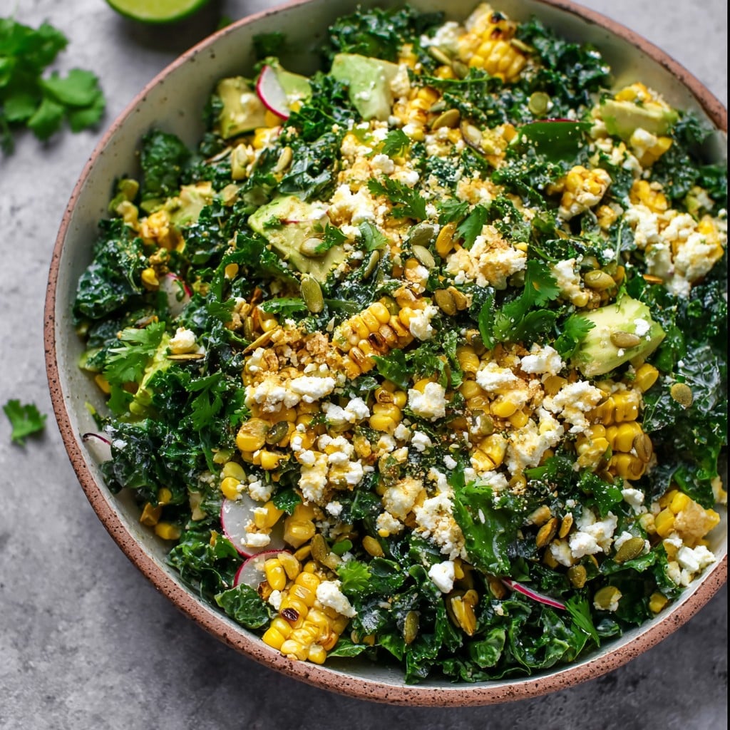 Mexican Street Corn Kale Salad
