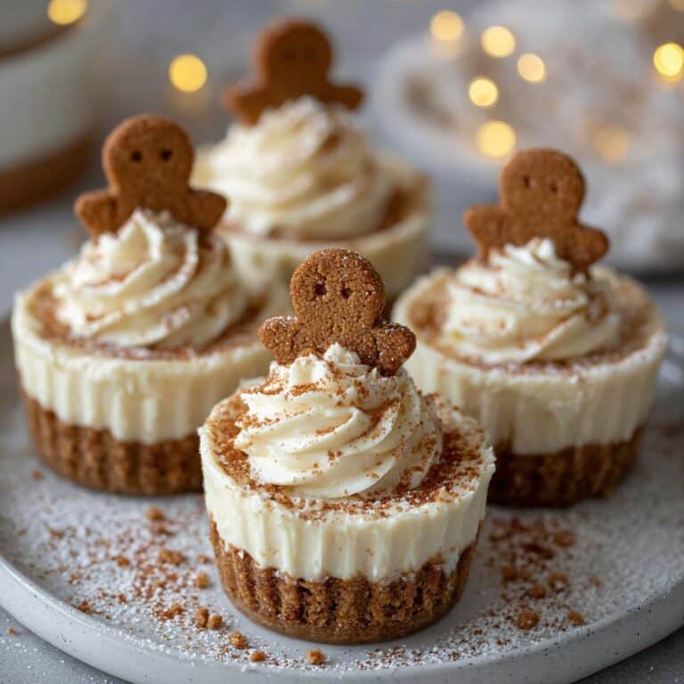 No-Bake Gingerbread Cheesecake Cups