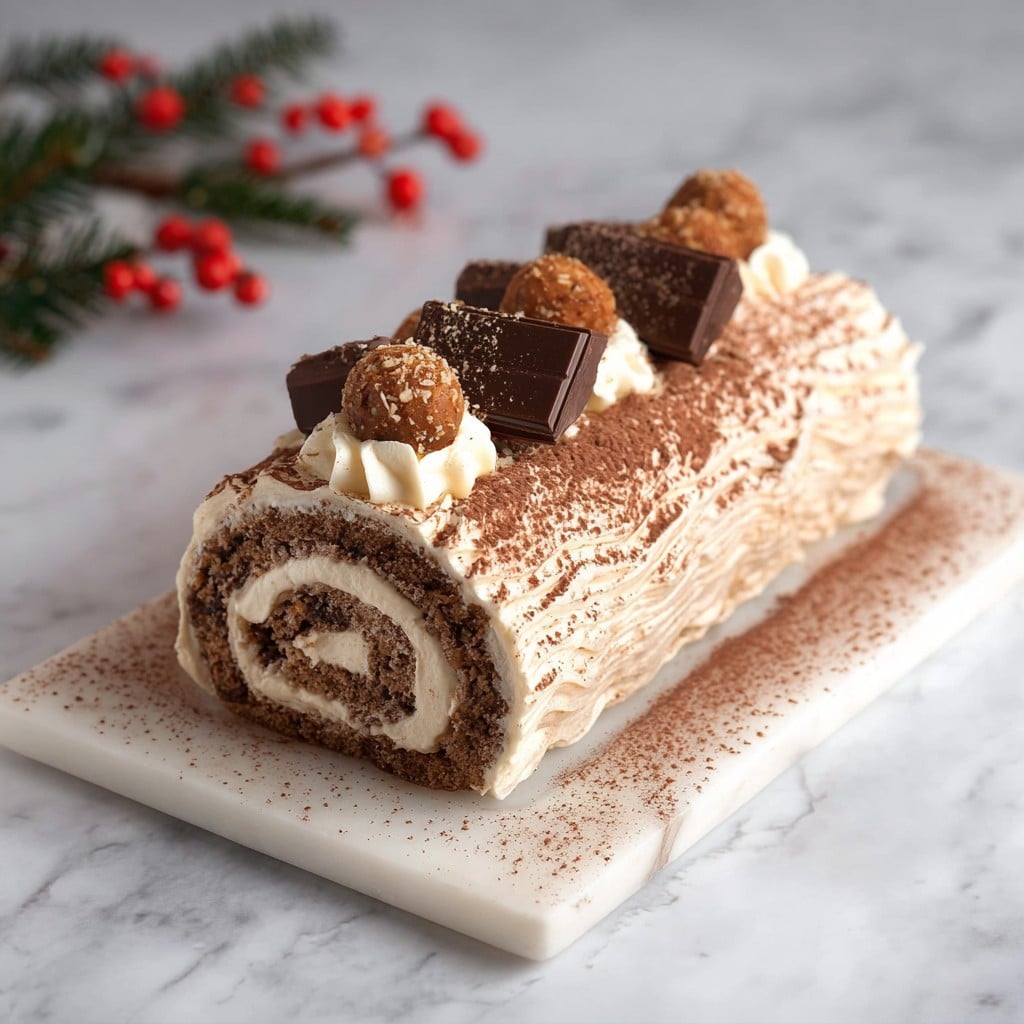 Tasty Tiramisu Yule Log Cake