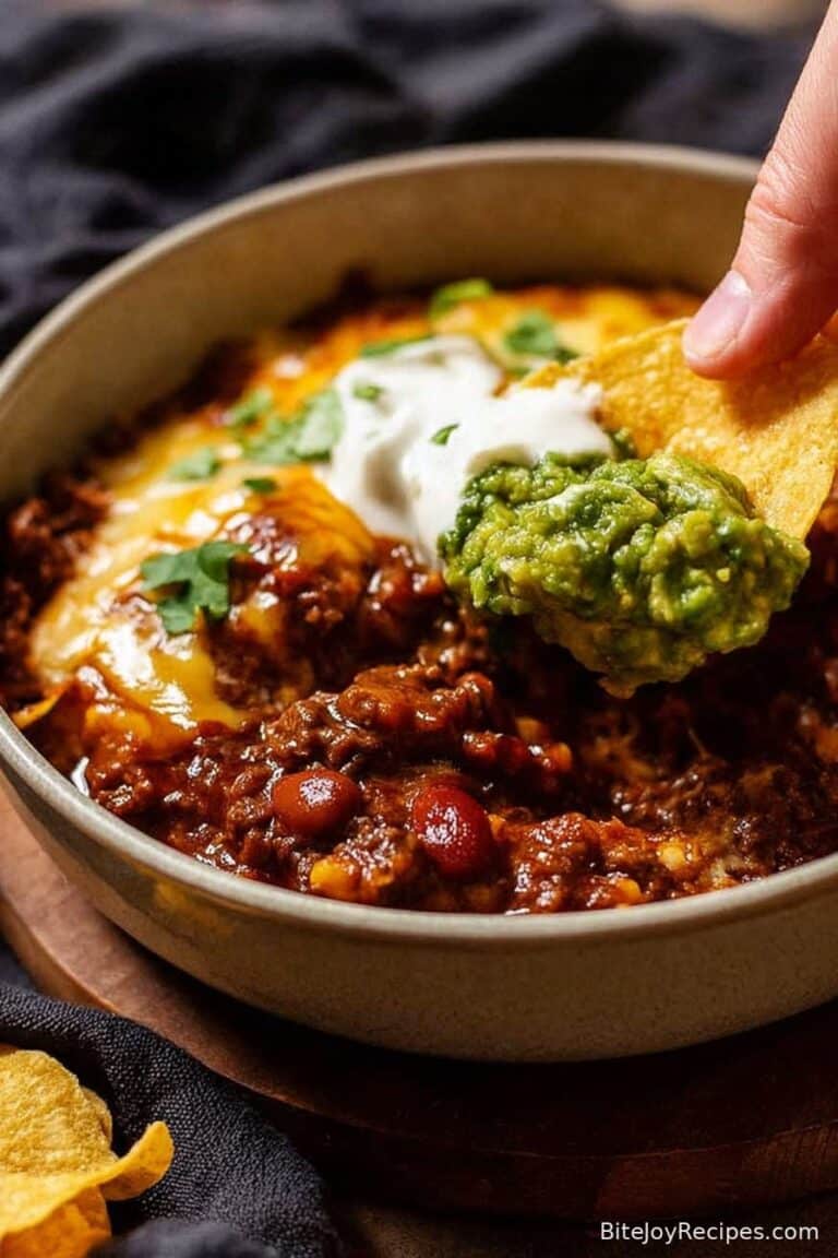 Cheesy baked Mexican beef and beans