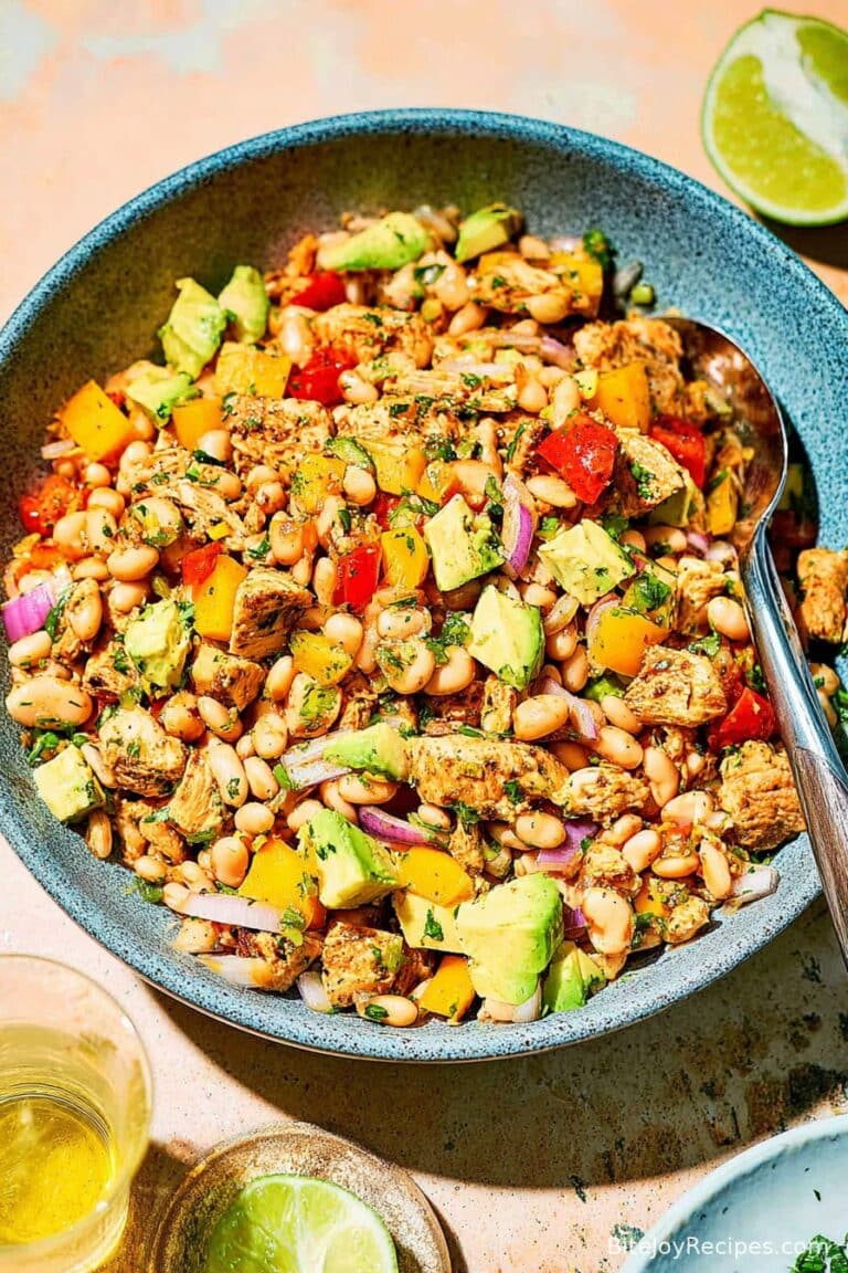 Chipotle Chicken Dense Bean Salad