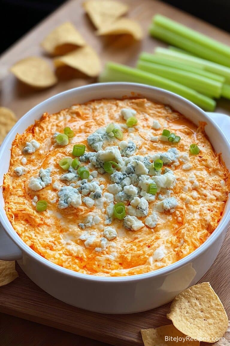 Creamy Cottage Cheese Buffalo Chicken Dip