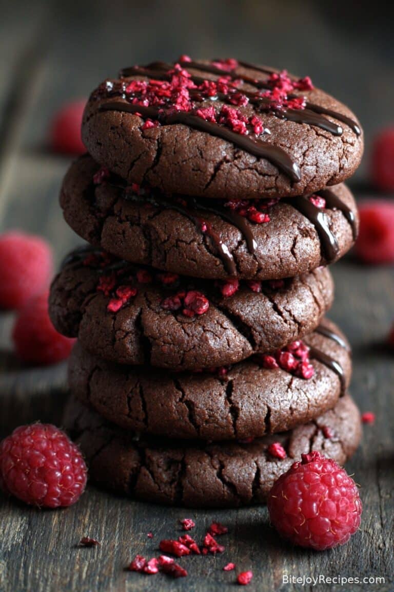 Raspberry Dark Chocolate Cookies